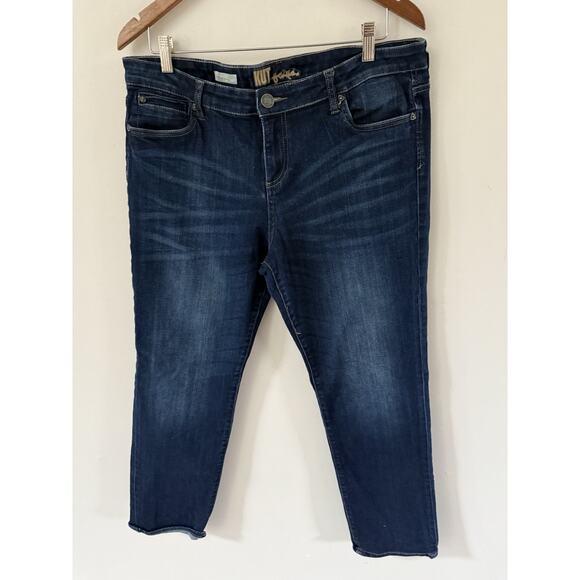 Kut From The Kloth Jeans Womens Size 16 Catherine Boyfriend Blue Stretch Denim - Picture 1 of 13